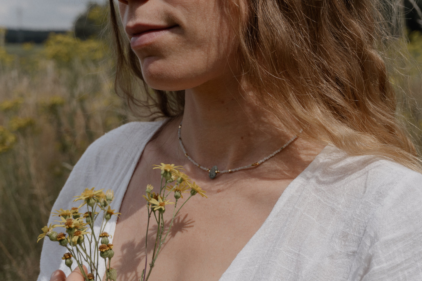 SERENE FLOW · Jade Amazonit Halskette