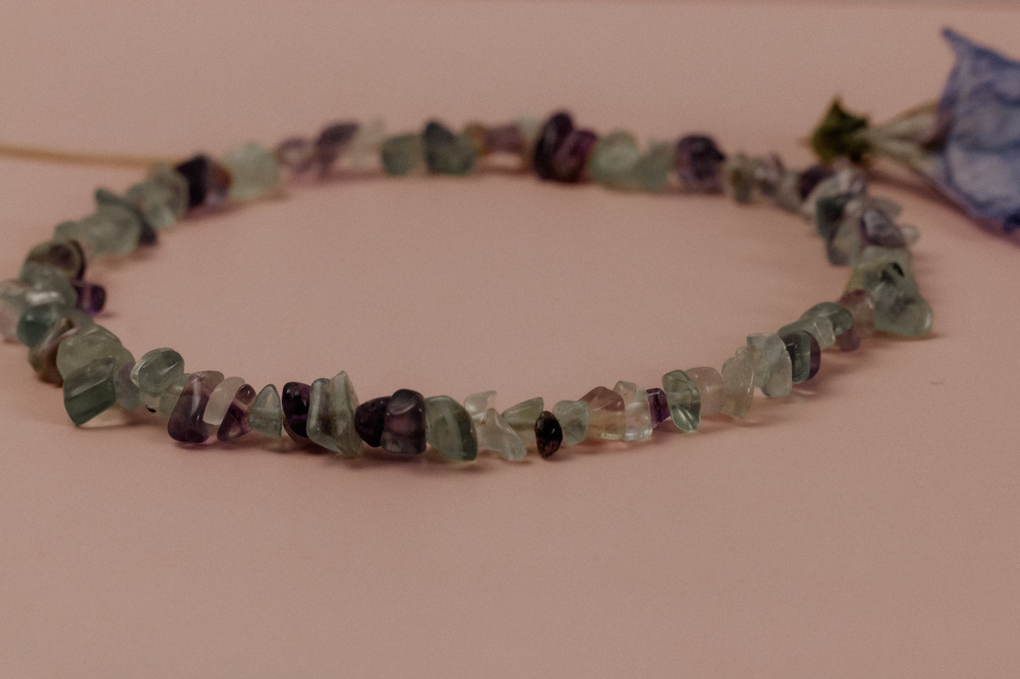 BALANCE · Fluorit-Splitterkette mit Schiebeverschluss