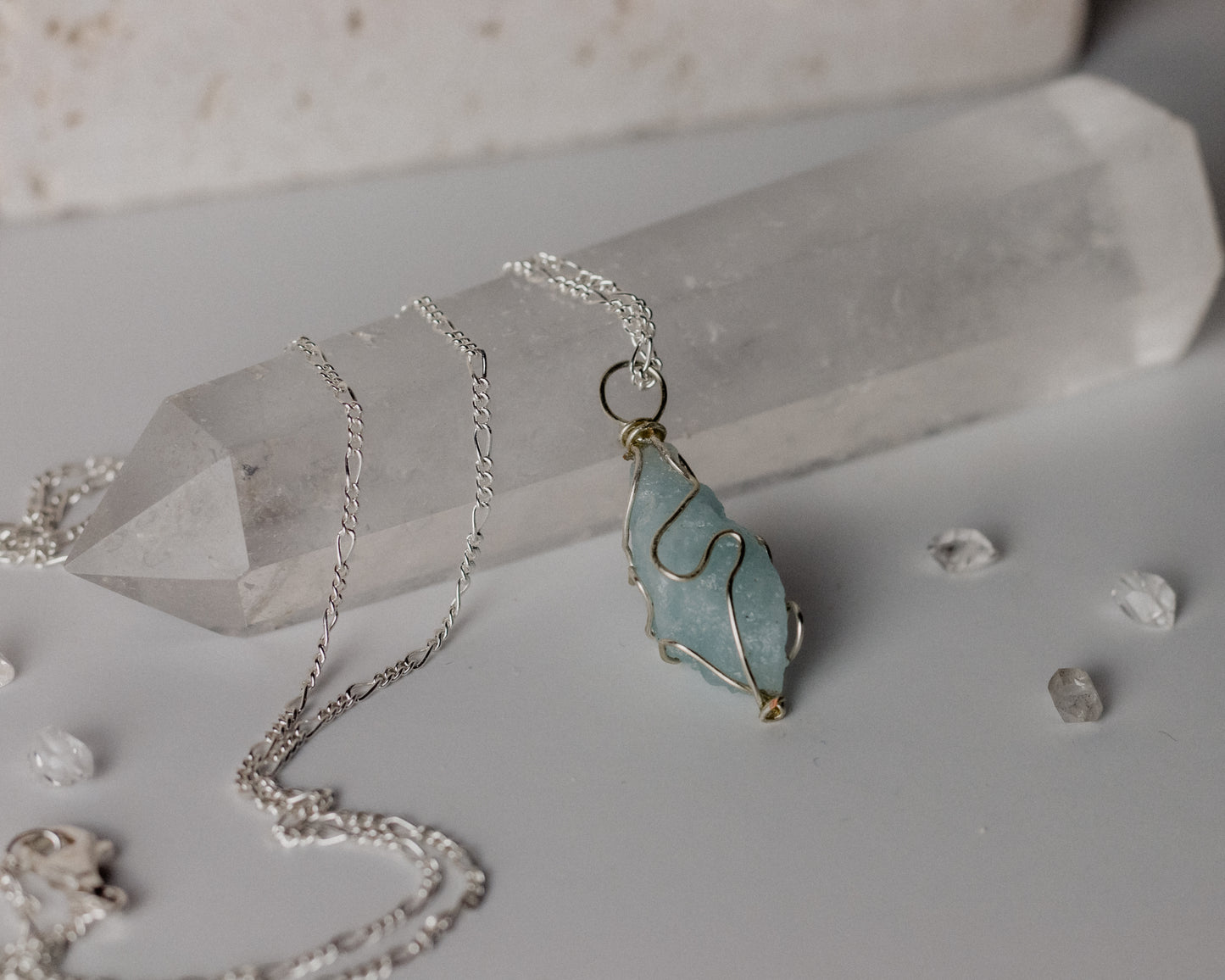 SOULMATE • Aquamarin Edelstein Halskette