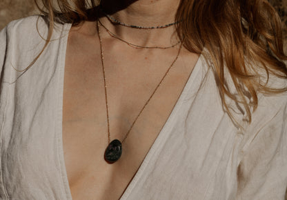 HEARTSTONE · Fuchsit-Rubin Trommelstein