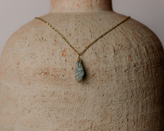 SOULMATE • Aquamarin Edelstein Halskette