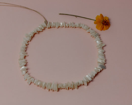 Moon Shell • Perlmutt Splitterkette